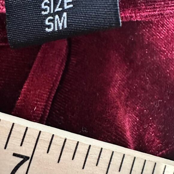 Cosmic Aura Corset Velvet Top With Ribbon Ties Size Small - Picture 6 of 6